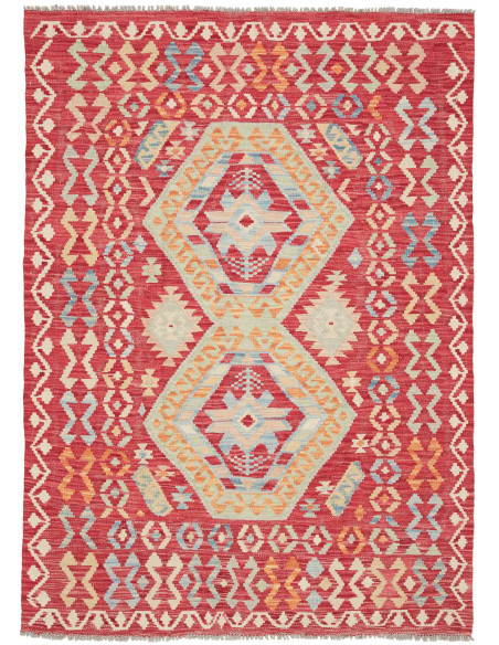 Kilim 129x179 Cm Kilim Afghanistan Lana Cardata A Mano