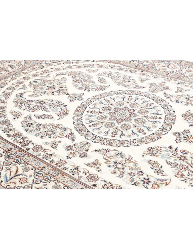 Hand Made Rug Nain 9la Persia 206x308 Cream Blu