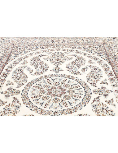 Hand Made Rug Nain 9la Persia 206x308 Cream Blu