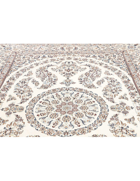 Hand Made Rug Nain 9la Persia 206x308 Cream Blu