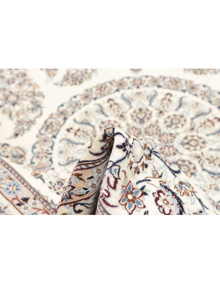 Hand Made Rug Nain 9la Persia 206x308 Cream Blu