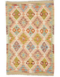 Tappeto Kilim Afghanistan marrone arancione 78x121