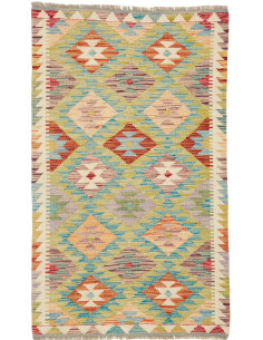 Tappeto Kilim Afghanistan marrone 77x128