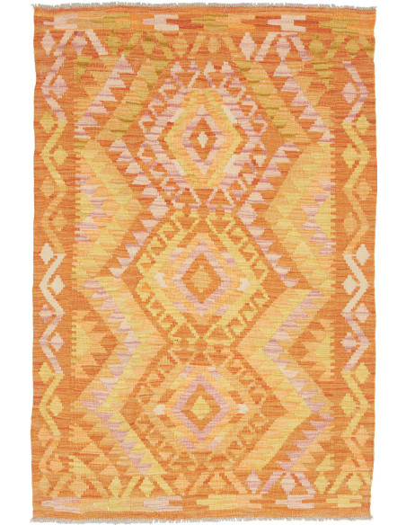 Kilim 99x147 Cm Kilim Afghanistan Lana Cardata A Mano Cotone
