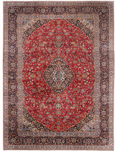 Kashan 355x487 Cm Kashan, Persia, Hand-carded Wool warp: