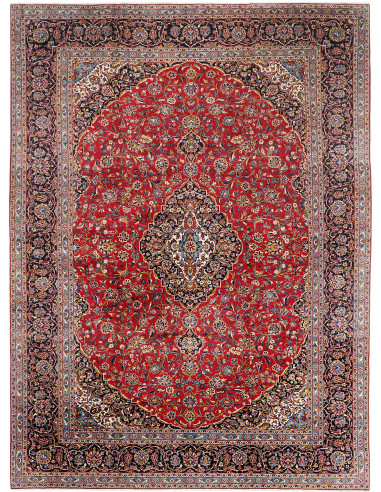 Kashan 355x487 Cm Kashan, Persia, Hand-carded Wool warp: