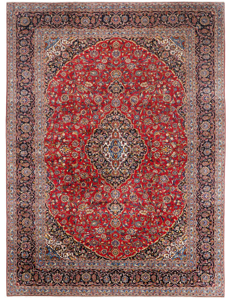 Kashan 355x487 Cm Kashan, Persia, Hand-carded Wool warp: