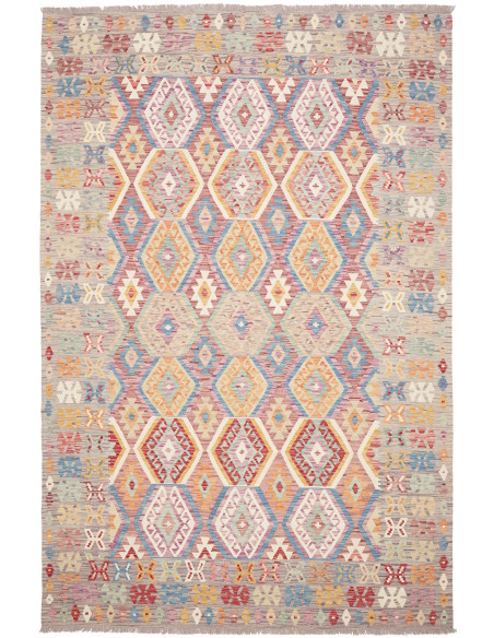 Kilim 203x304 Cm Kilim Afghanistan, Hand-carded Wool,
