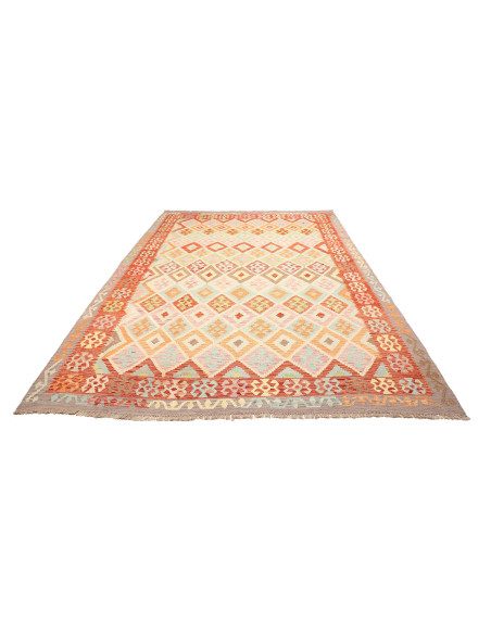 Rug Kilim Afghanistan yellow orange 216x294