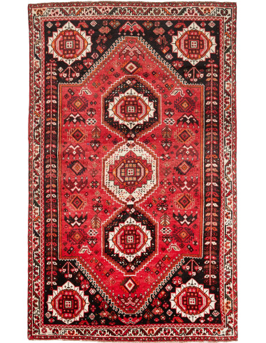 Rug Shiraz Fine Persia maroon yellow 160x267