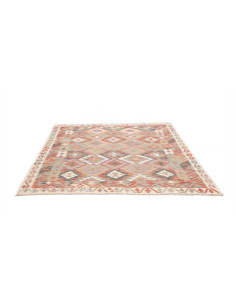 Kilim 196x195 Cm Kilim, Afghanistan, Hand-carded Wool (warp: 2