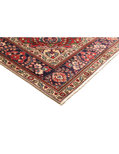 Rug Tabriz Persia maroon grey 210x295