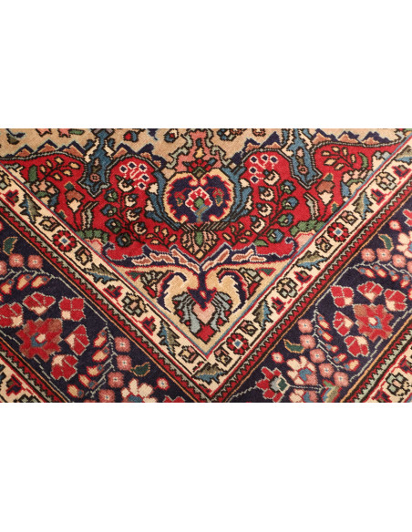Rug Tabriz Persia maroon grey 210x295