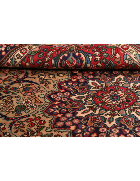 Rug Tabriz Persia maroon grey 210x295