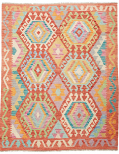 Rug Kilim Afghanistan maroon 153x192