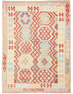 Rug Kilim Afghanistan yellow orange 158x212