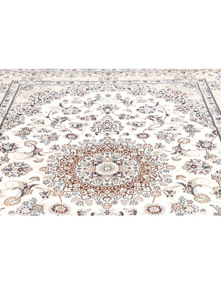 Nain 9la 202x306 Cm Nain 9la, Persia, Hand-carded Wool And