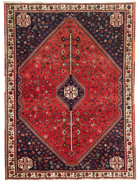162x220 Cm Tappeto Tribale Annodato A Mano In Lana,
