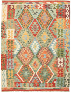 Tappeto Kilim Afghanistan marrone 155x201