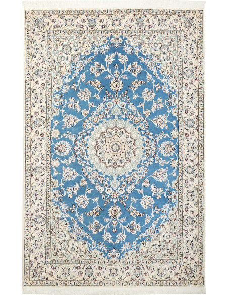 Tappeto Nain 9La Persia bianco blu 132x205