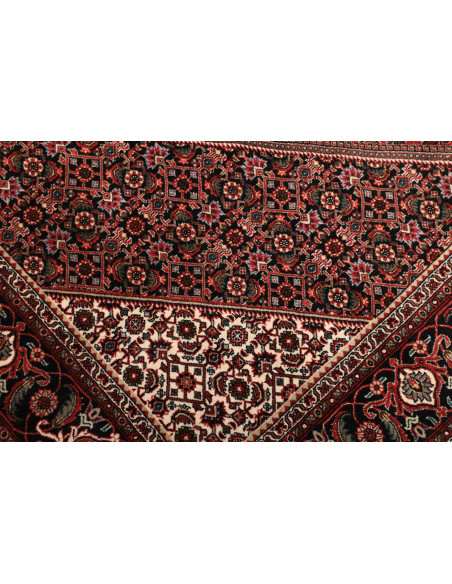 Rug Bidjar with silk Persia grey purple 168x246