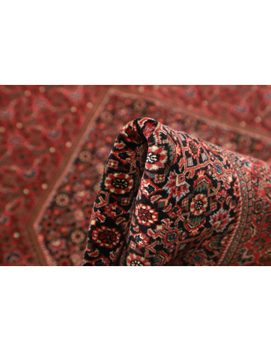 Rug Bidjar with silk Persia grey purple 168x246