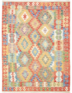Tappeto Kilim Afghanistan marrone 151x203