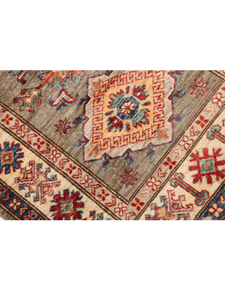 Rug Kazak Fine Pakistan white yellow 82x305