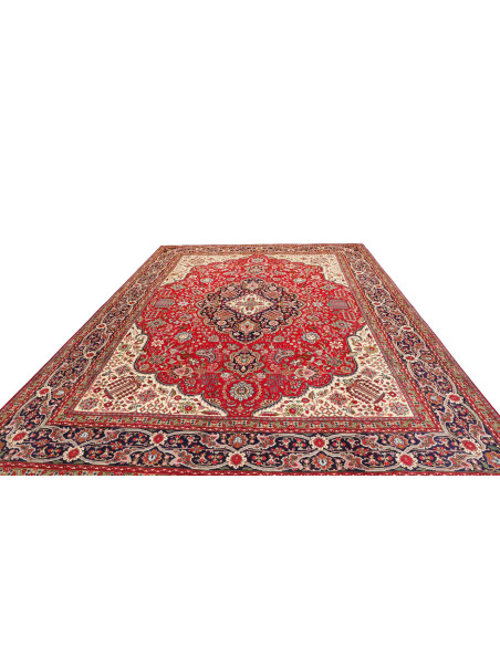Tabriz 300x400 Cm Tabriz, Persia, Hand-carded Wool warp: