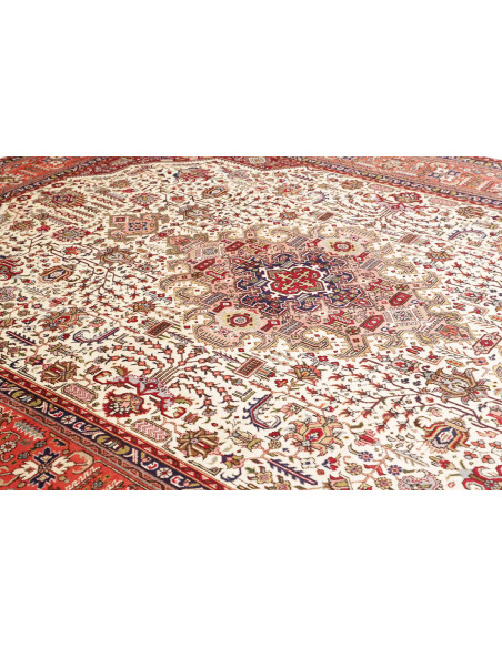 Tabriz 252x346 Cm Tabriz, Persia, Hand-carded Wool cotton