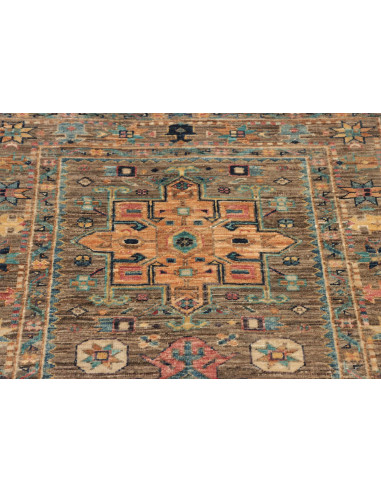 Tappeto Tribal Pakistan bianco 81x294