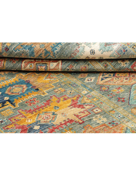 Rug Tribal Pakistan maroon white 151x199