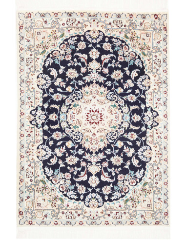 Nain 6la 82x116 Cm Nain 6la Persia Lana E Seta, Ordito