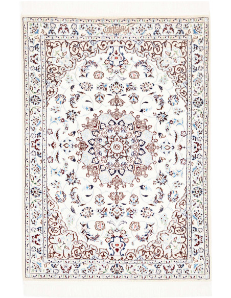Nain 6la 86x123 Cm Nain 6la, Persia, Hand-spun Wool And Silk