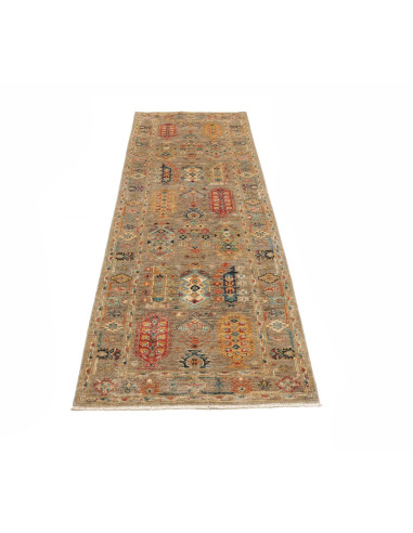 Tappeto Tribal Pakistan marrone grigio 78x232