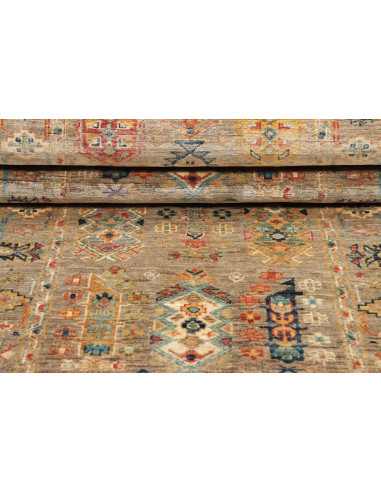 Tappeto Tribal Pakistan marrone grigio 78x232
