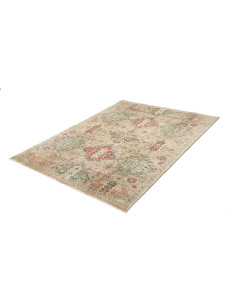 Rug Tribal Pakistan maroon white 145x207 2