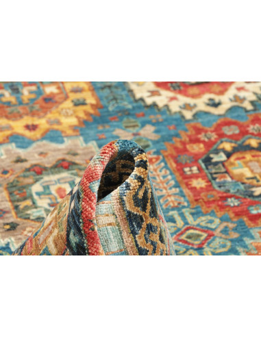 Tappeto Tribal Pakistan azzurro grigio 121x187