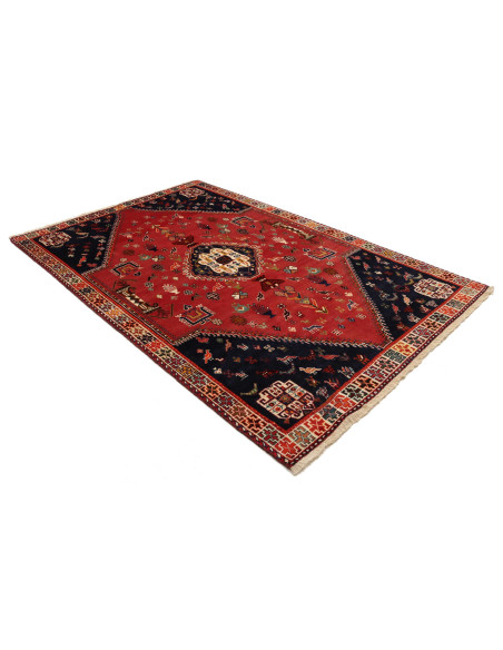 Rug Shiraz Persia maroon yellow 177x280
