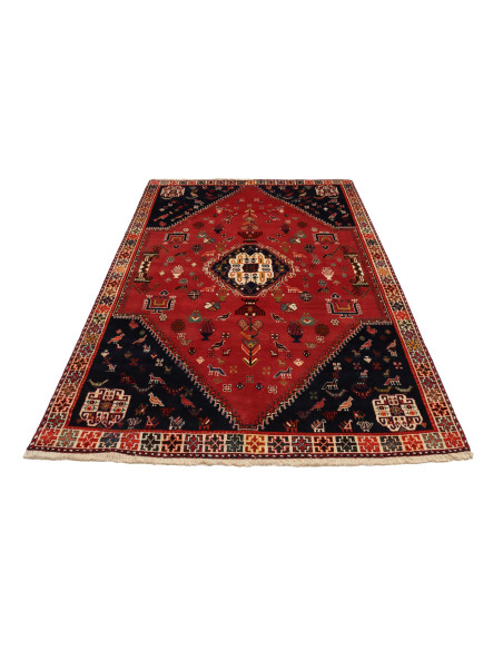 Rug Shiraz Persia maroon yellow 177x280
