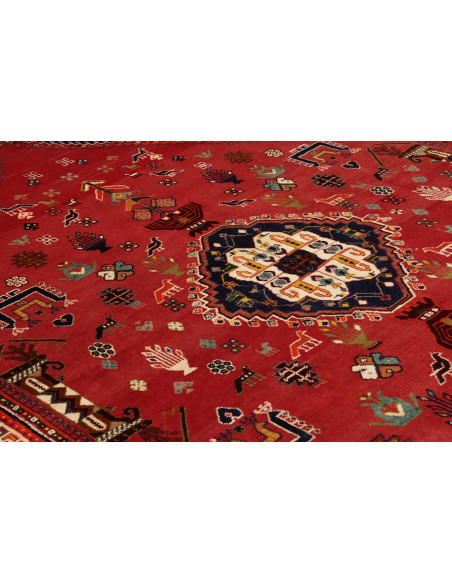 Rug Shiraz Persia maroon yellow 177x280