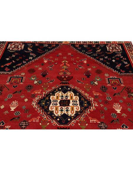 Rug Shiraz Persia maroon yellow 177x280