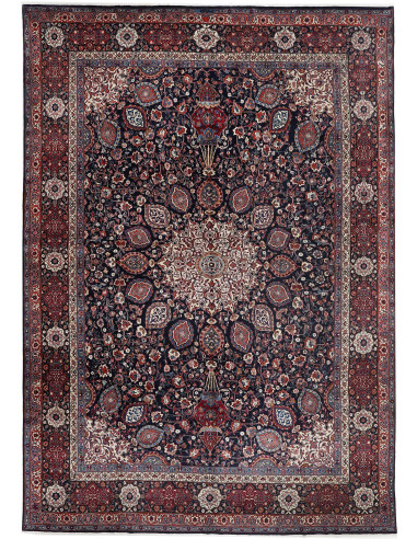 Mashad 346x503 Cm Mashad, Persia, Lana Cardata A Mano