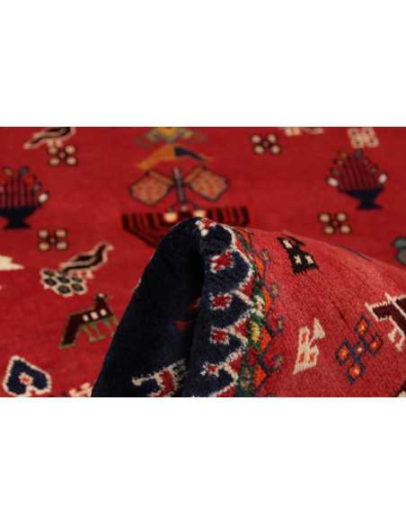 Rug Shiraz Persia maroon yellow 177x280