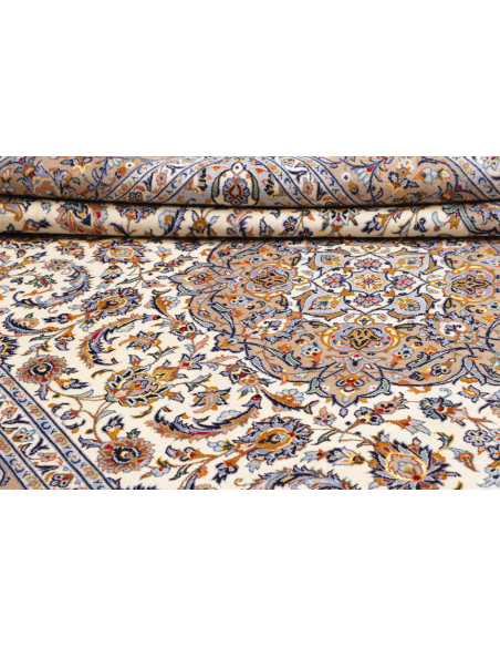 Kashan 253x365 Cm Kashan, Persia, Hand-carded Wool warp: