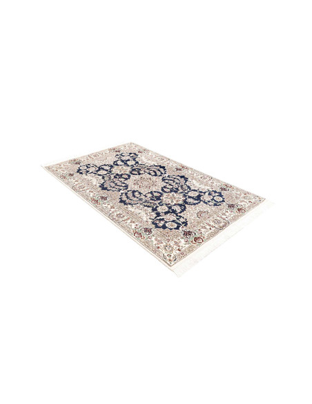 Tappeto Nain 9la Persia 124x197 Blu Notte Crema