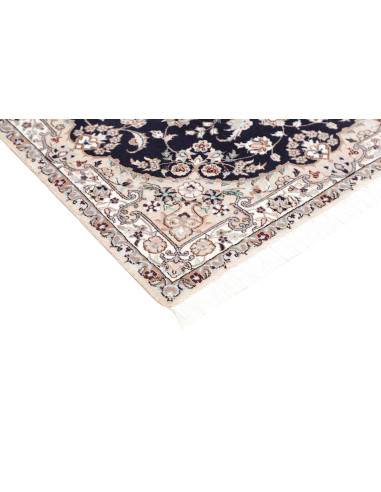 Tappeto Nain 6la Persia 85x123 Blu Notte Crema