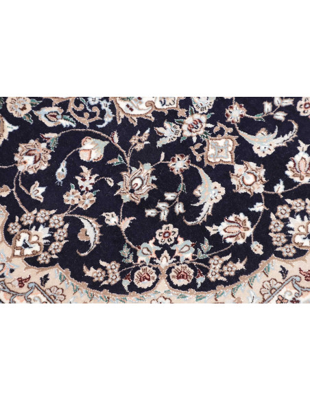 Tappeto Nain 6la Persia 85x123 Blu Notte Crema