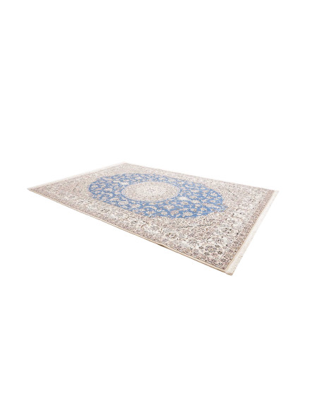 Tappeto Nain 9la Persia 250x358 Blu Cielo Crema