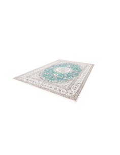Tappeto Nain 9la Persia 248x355 Verde Acqua Cre 2